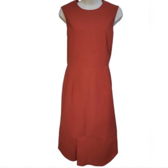 Jil Sander Dresses & Skirts - Jil Sander Sleeveless Red Midi Dress made in Italy 40 US sz 8